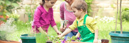 Children in the garden Kings Garden and Leisure