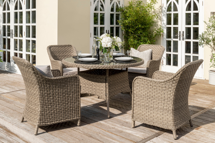 Kettler Charlbury 4 Seat Signature Round Dining Set