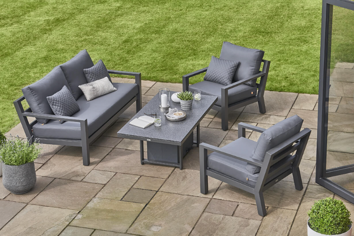 LIFE Timber Aluminium Sofa Set Kings Garden and Leisure