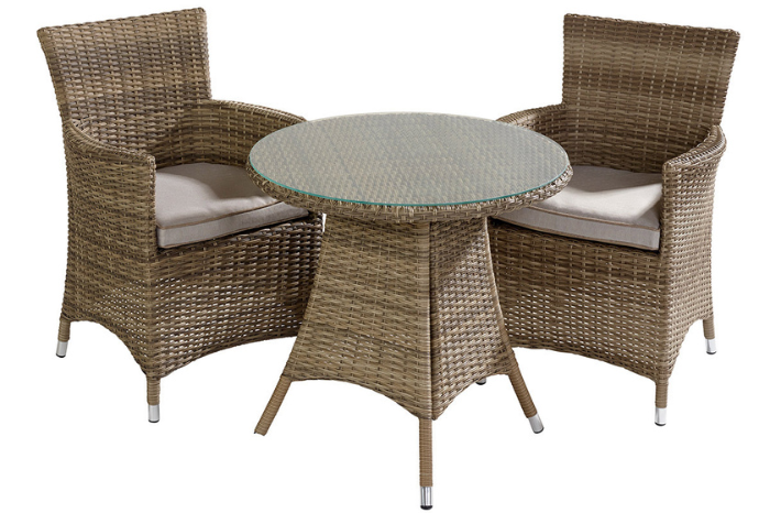 Westbury Bistro Set in Beech and Dove