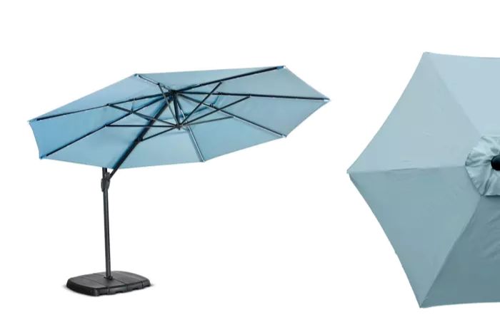 Supremo Monaco 3.3m LED Solar Parasol