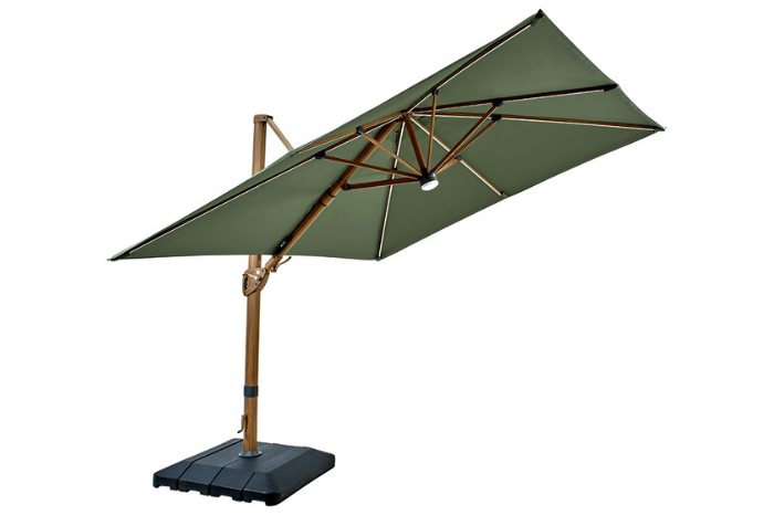 Seychelles 3m Square Cantilever Parasol with LEDs & Speaker