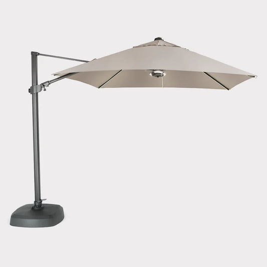 Kettler 3x3 LED parasol in stone