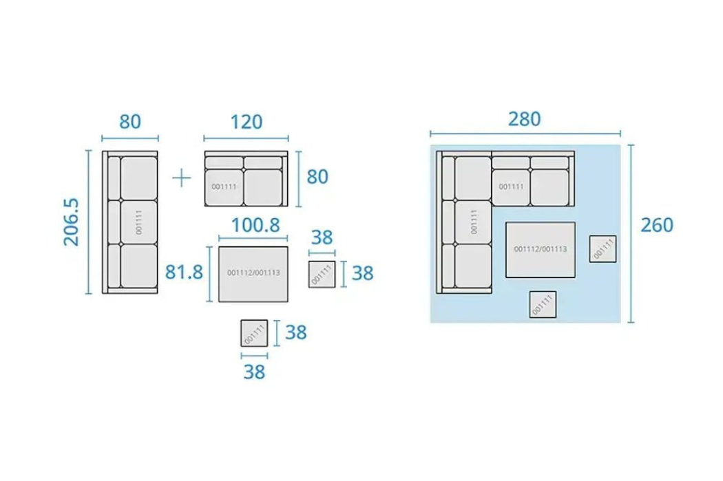 Kettler Palma Signature Mini Corner Set with all new weatherproof cushions