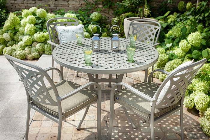 Berkley 4 Seat Dining Set in Maize and Wheatgrass