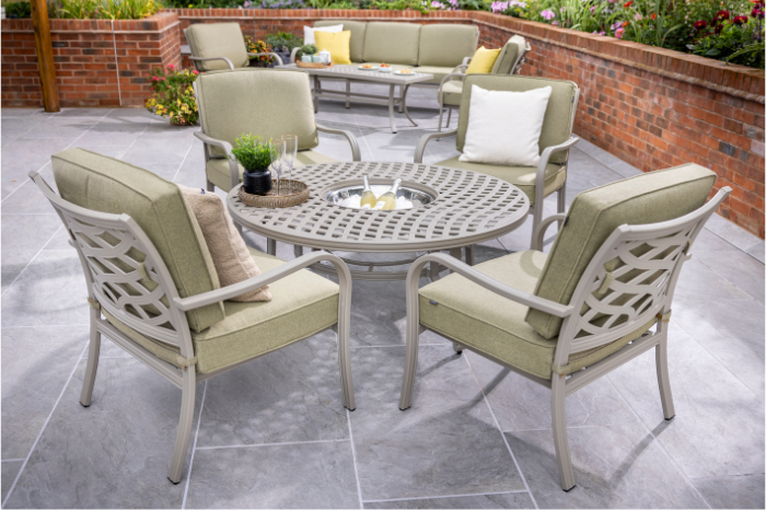 Hartman Buxton 4 Seat Cosy Fire Pit Lounge Set