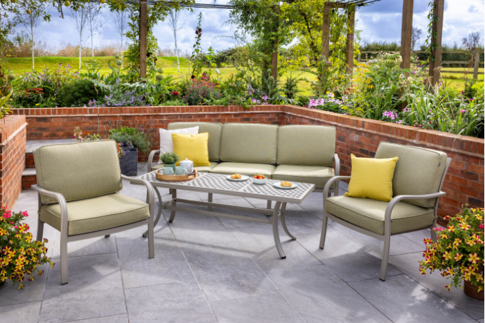 Hartman Buxton 3 Seat Lounge Set – Maize and Wheatgrass