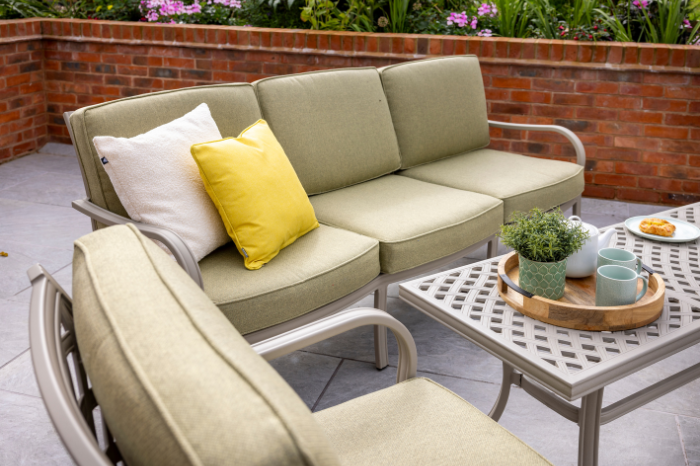 Hartman Buxton 3 Seat Lounge Set – Maize and Wheatgrass