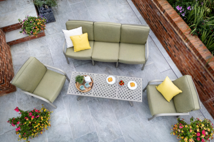 Hartman Buxton 3 Seat Lounge Set – Maize and Wheatgrass