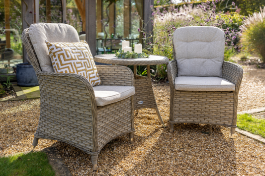 Hartman Eton Tuscan Bistro Set – Beech/Oatmeal