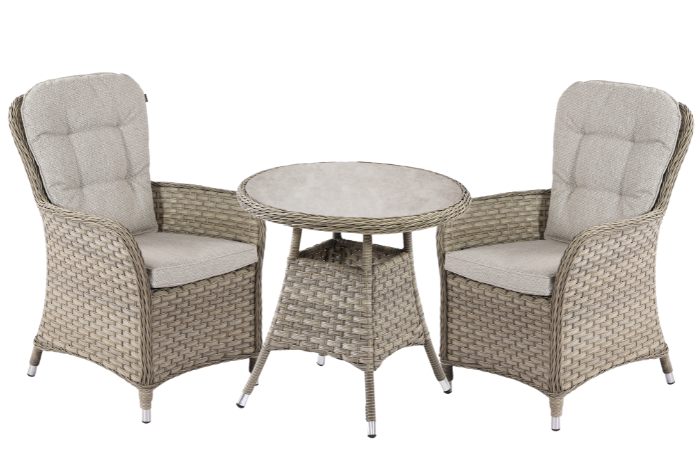 Hartman Eton Tuscan Bistro Set – Beech/Oatmeal