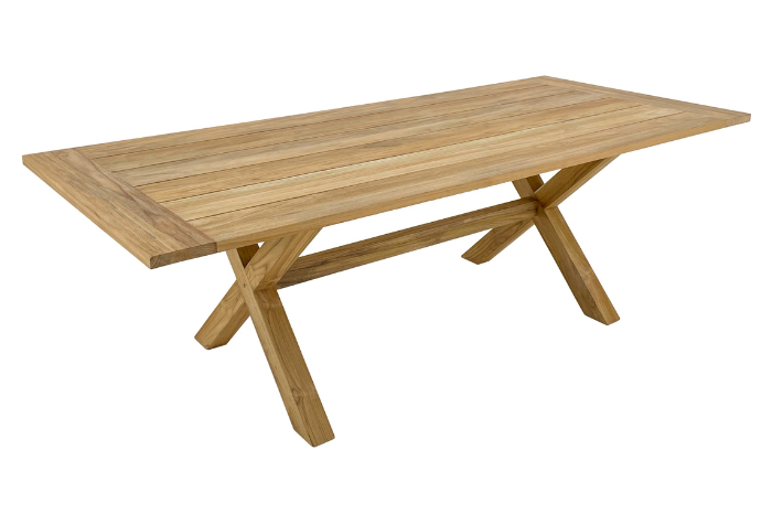 Hartman Rayo 6 Seat teak table on a white background