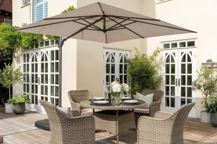 Kettler Charlbury 4 Seat Round Dining Set